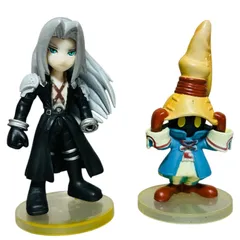 【現状品】ファイナルファンタジー トレーディングアーツミニ Vol.4  セフィロス・ビビ フィギュア【左手剣欠品】