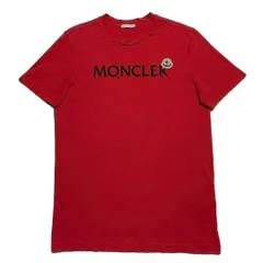 MONCLER Tシャツ　ワッペン　レッド　赤　S　国内正規品　3S743