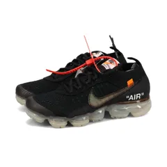 NIKE AIR VAPORMAX FLYKNIT -OFF-WHITE- BLACK/TOTAL CRIMSON/CLEAR US5.5/US6-24.0cm