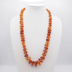 ☆天然☆ 天然アンバー 琥珀 ネックレス アクセサリー 綺麗美品 56g 