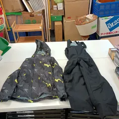 nima スキーウェア 上下セット 140 キッズ 男の子用 ブラック ニーマ 子供用 スノーウェア #A