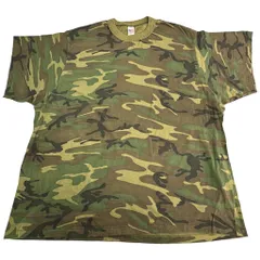 90年代 USA製 ウッドランドカモＴシャツ 大きいサイズ 迷彩(メンズ 3XL)中古 古着 X8027