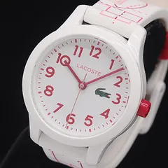 箱付 ラコステ LACOSTE LC.102.9.47.2809 8.020.903 QZ ホワイト文字盤 レディース腕時計 2000000 NSK MST