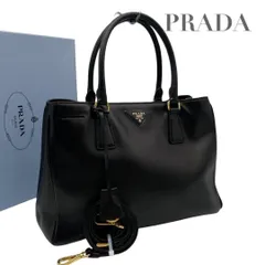 【価格交渉/質問大歓迎♪】【極美品】プラダ トートバッグ ガレリア サフィアーノレザー ブラック 5918