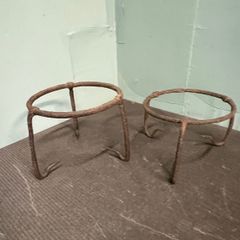 時代物 四つ脚五徳 花台 鉄瓶 骨董品 古道具 インテリア 古美術品 