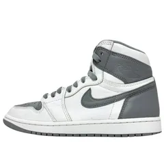 美品 人気 26 cm NIKE AIR JORDAN 1 HIGH OG STEALTH エア ジョーダン 1 ハイ カット グレー ホワイト 白 メンズ ナイキ スニーカー AJ1 箱 付属品 U11465