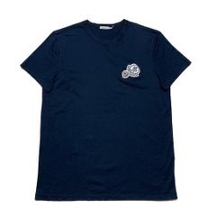 モンクレール ワッペン ダブルロゴ Tシャツ ネイビー L 3S756 モンクレール ワッペン ダブルロゴ Tシャツ ネイビー L 3S756
