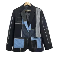 Desigual(デシグアル) ジャケット サイズEUR XL レディース美品  黒×マルチ 春・秋物/長袖のサムネイル