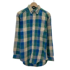 【中古】　L.L.Bean　ネルシャツ　フランネル　チェックシャツ　長袖　シャツ　ボタンダウン　胸ポケット　USA製　アウトドア　古着　/1151