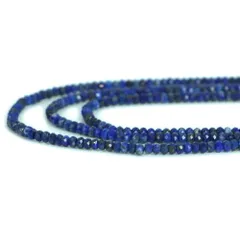 天然石 ビーズ 1連 ラピスラズリ【ボタンカット】2×3ｍｍ