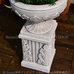ぺディスタル コラム アンティーク台座 パルテノン W47cm H47cm - メルカリ