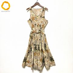 【カネコイサオ】サックス キャミワンピース ノースリーブロングワンピース カネコイサオ】サックス キャミワンピース ノースリーブロング