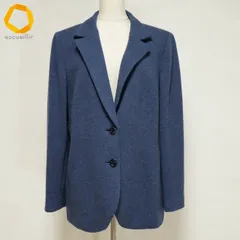 #wnc レリアン Leilian ジャケット 13+ 紺 大きいサイズ ロロ・ピアーナ生地 カシミア混 レディース [998595]