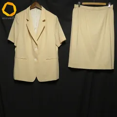 #snc バーバリー BURBERRY セットアップ ベージュ系 ヴィンテージ 半袖 薄手 スカートスーツ ジャケット レディース [977131]