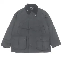 美品□Barbour バブアー 25AW 252MWX0018 BEDALE ビデイル 襟コーデュロイ ワックスジャケット コート ブラック 38 イギリス製 正規品 メンズ