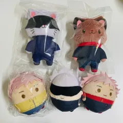 呪術廻戦 五条 虎杖 猫ぬいぐるみ ふわコロりん 1탄 まとめ