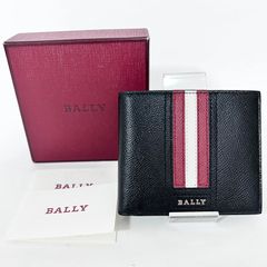 BALLYバリー 二つ折り財布 お札 カード 新品箱付き ブラックラインM