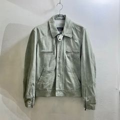 Haruf 牛革 ダブルライダースジャケット ロンジャン ターコイズ 希少