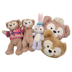 186001 現状品 Disney ディズニー ダッフィー シェリーメイ ステラ・ルー ぬいぐるみ クッション 5点まとめ売り