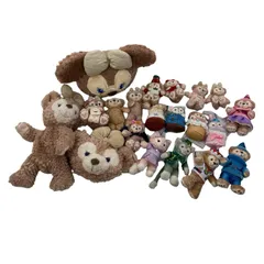 186001 現状品 Disney ディズニー Duffy and Friends ダッフィーフレンズ ぬいぐるみ キャップ パスケース ポーチ グッズ  20点まとめ売り
