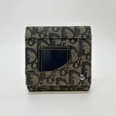 3969 Christian Dior クリスチャンディオール 三つ折り財布 トロッター キャンバス