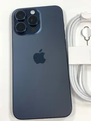 新品同様 電池100％SIMフリー iPhone15 Pro Max 512GB ブルーチタニウム