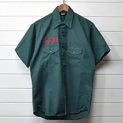 オシュコシュ 半袖 ワークシャツ 15.5 ブルーグリーン OSHKOSH｜22l0810のサムネイル