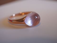 極美品✨K18PG ローズクォーツ リング RQ 約5.00ct シュガロフ - メルカリ