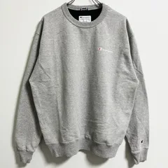古着　champion チャンピオン　長袖ワンポイントロゴスウェット　トレーナー　グレー　Lサイズ