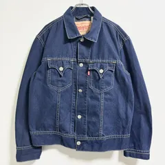 古着　Levi's リーバイス　TYPE 1 トラッカージャケット　デニムジャケット　Gジャン　濃紺　ネイビー　XLサイズ