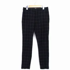 ジャーナルスタンダード JOURNAL STANDARD テーパード パンツ デニム チェック 柄 ウール混 36 ブラック 黒 /HT5