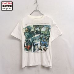 90s ビンテージ Tシャツ ミケランジェロ パロディ アート 白 M - メルカリ
