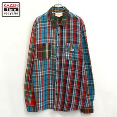 00s RALPH LAUREN チェック柄 ライトネル 長袖シャツ メンズ 表記XXLサイズ