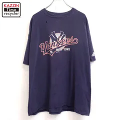 00s MLB adidas ニューヨーク・ヤンキース 半袖Ｔシャツ メンズ 表記Lサイズ