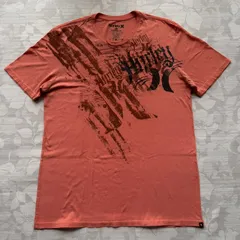【美品】Hurley ハーレー Tシャツ XL オレンジ グラフィックプリント メキシコ製
