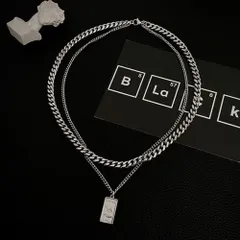 ☆ シルバー ☆ ダブルチェーンネックレス ネックレス 2連 チェーン 二連 チェーンネックレス メンズアクセサリー ペンダント レディース メンズ ユニセックス 首飾り 男女兼用 カジュアル お洒落 おしゃれ 贈りもの 贈り物 男性 女性 彼氏 彼女 ギフト