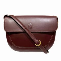 Elégance スエード ショルダーバッグ ボルドー - メルカリ