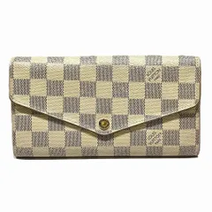 ルイ・ヴィトン LOUIS VUITTON ポルトフォイユ サラ ダミエアズール 長財布 レザー N63208 レディース