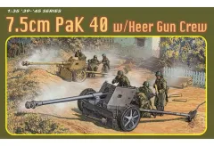 【中古】プラモデル 1/35 WW.II ドイツ軍 7.5cm 対戦車砲 Pak40 アルミ砲身/3Dプリントマズルブレーキ/砲兵フィギュア4体付属 豪華仕様 [DR6249SP]