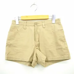 アダムエロペ Adam et Rope' パンツ ボトムス ショーパン ショート 無地 シンプル ミニ 36 ベージュ 薄茶 /MT53