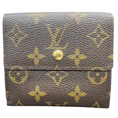 LOUIS VUITTON 展示品級 ルイヴィトン ポルトフォイユ エリーズ モノグラム Wホック財布 M61654 PVC レザー SP4009 ブラウン コンパクトウォレット ミニ財布 三つ折り 美品 ヴィトン LV SAランク 中古 鑑定済 ヴィトン財布