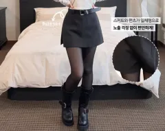 冬用 厚手 キュロット ブラック S