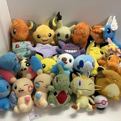 ◆ 25点 まとめ商品 ポケモン ぬいぐるみ ニャース ヒトカゲ プラスル マイナン ピチューなど ポケットモンスター 現状品