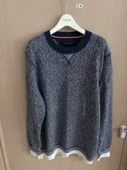 トミーヒルフィガー ネイビー ニット セーター L