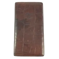 【中古】【メンズ】IL BISONTE イルビゾンテ LONG WALLET クロコ型押し ロングウォレット 長財布 【200-241027-hi-07-TAG】
