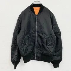古着 used　ALPHA INDUSTRIES　アルファインダストリーズ　MA-1　ブルゾン/スイングトップ　黒　ブラック　Sサイズ