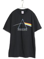 【お得なクーポン配布中!】 00s ピンクフロイド グラフィック プリント Tシャツ メンズ L / オールド オフィシャル バンド ロック アート イラスト ヘビーウェイト 黒