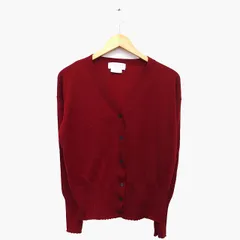 チャオパニック ティピー CIAOPANIC TYPY ニット カーディガン 長袖 Vネック 無地 シンプル リブ 厚手 ONE ボルドー 赤 /HT22