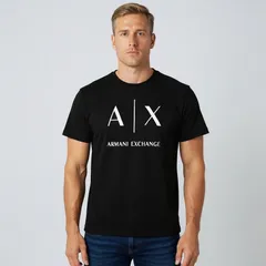 13 ARMANI EXCHANGE アルマーニ エクスチェンジ XM002683 AF10356 UC001 ブラック Tシャツ クールネック 半袖