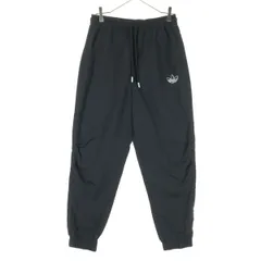adidas アディダス トレフォイルロゴ ナイロンパンツ M ブラック レディース 古着